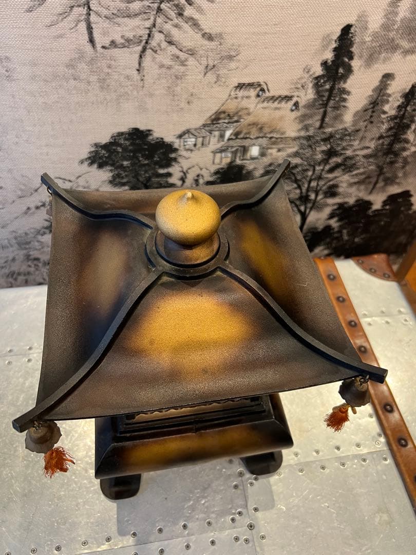 CITIZEN 利休 和風置時計 和風ランタンデザイン置時計