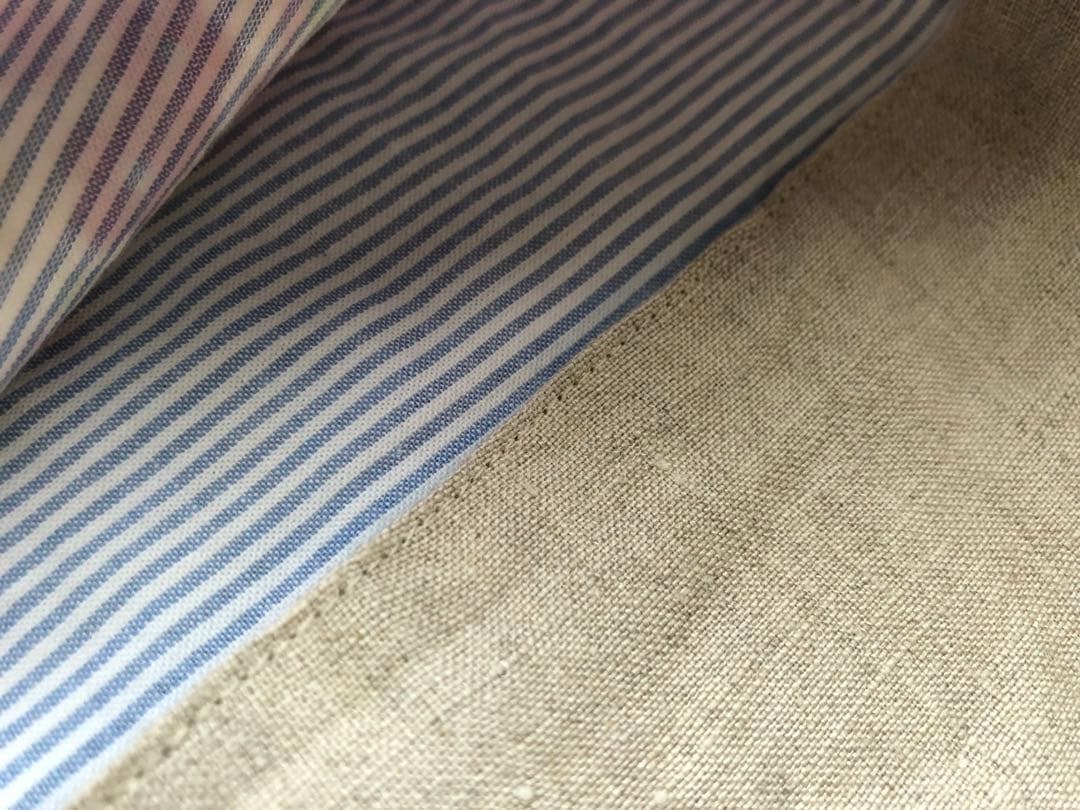 125.リネン　ティッシュカバー　ホワイトレース