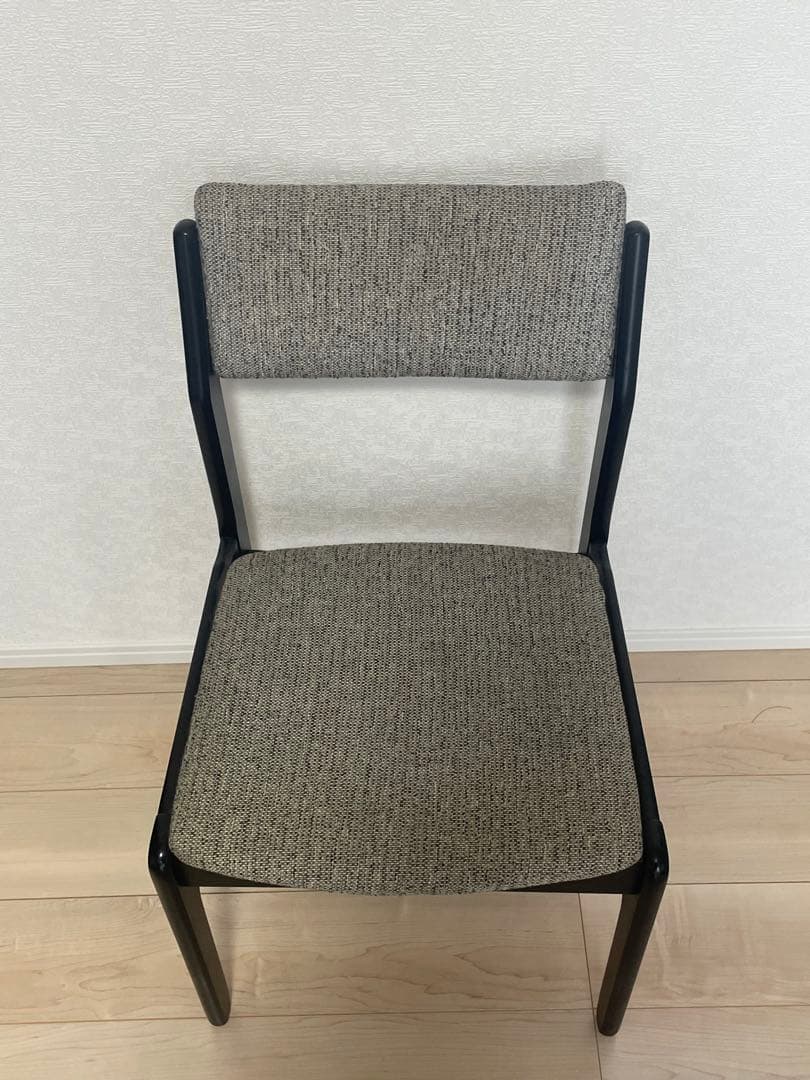 【希少・ヴィンテージ】LIGNA（リグナ）ダイニングチェア｜ブラック×グレー