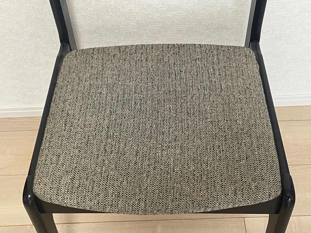 【希少・ヴィンテージ】LIGNA（リグナ）ダイニングチェア｜ブラック×グレー