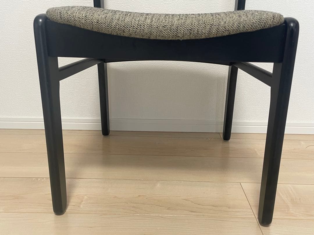 【希少・ヴィンテージ】LIGNA（リグナ）ダイニングチェア｜ブラック×グレー