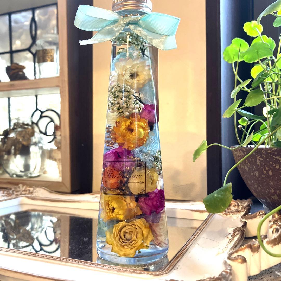 ◆ハーバリウム　213 華やかな染めバラ*.:。✿*゜¨゜テーパー