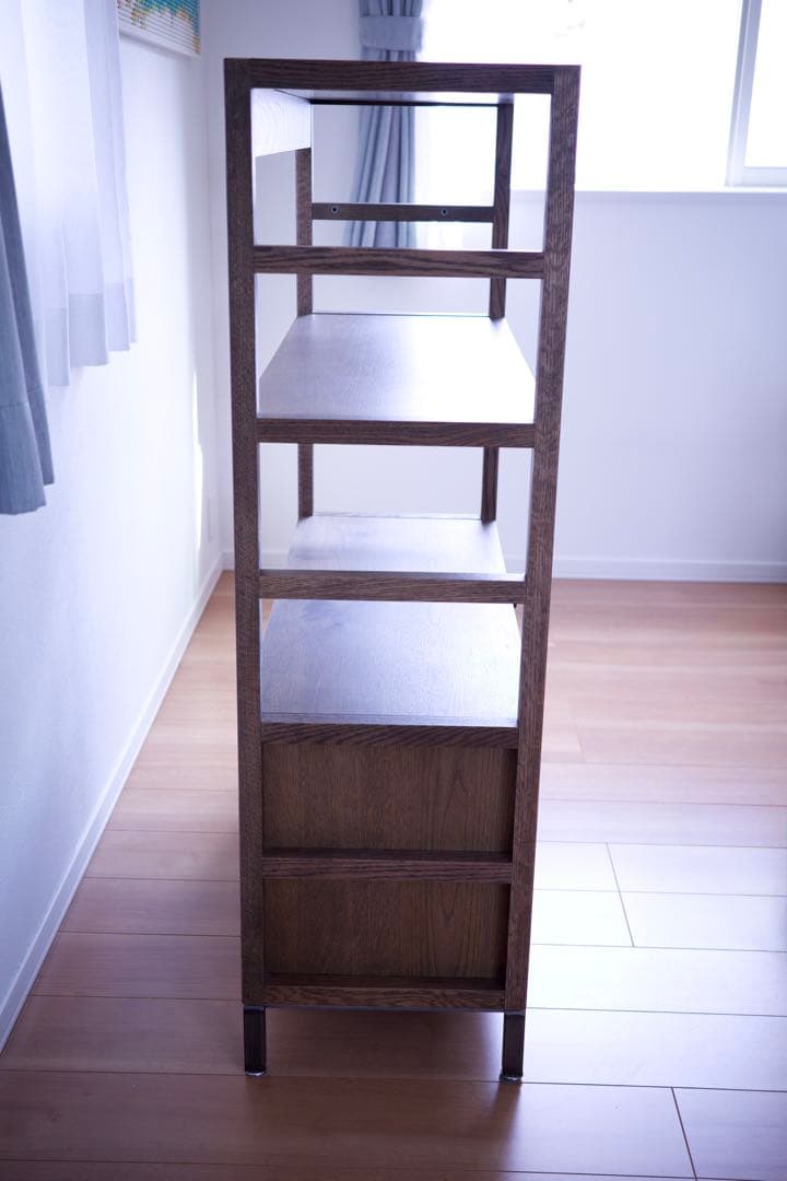 ジャーナルスタンダード ファニチャー /木製シェルフ 4段 引き出し付き