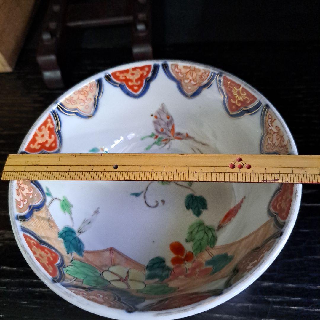 十四代　柿右衛門　赤絵金彩　鉢　極上　朝顔図　角渦福　珍品