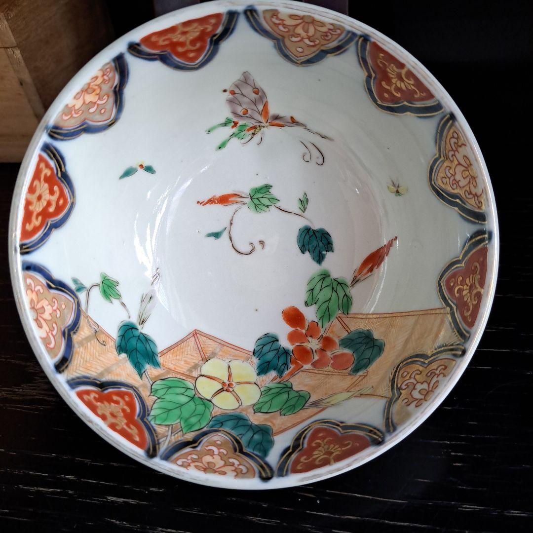 十四代　柿右衛門　赤絵金彩　鉢　極上　朝顔図　角渦福　珍品