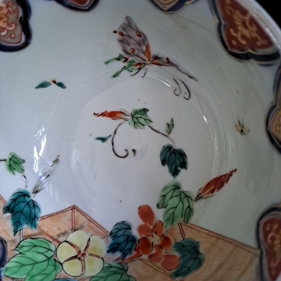 十四代　柿右衛門　赤絵金彩　鉢　極上　朝顔図　角渦福　珍品