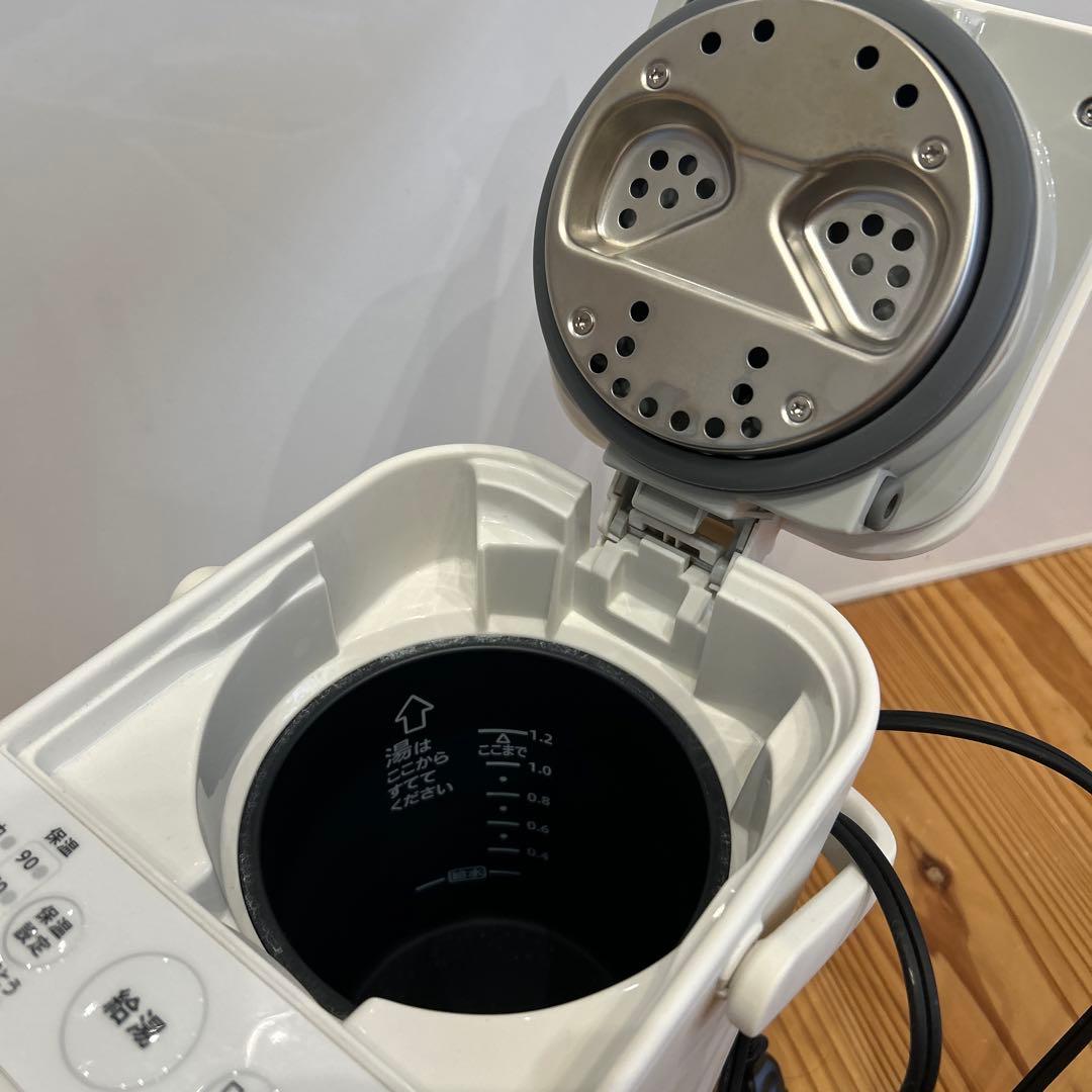 美品　象印 電気ポット CP-CA12 ホワイト