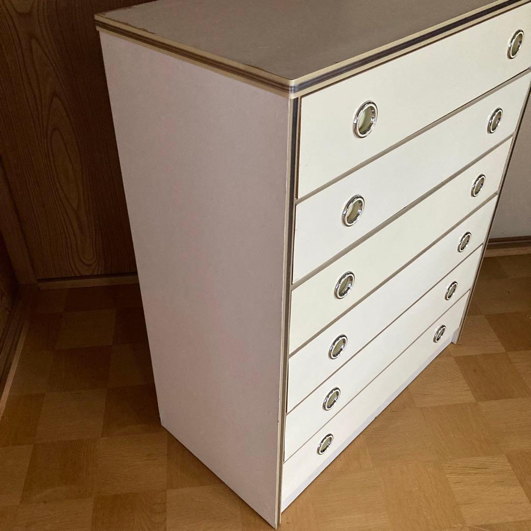 【最終値下げ】レトロポップなたんす　白