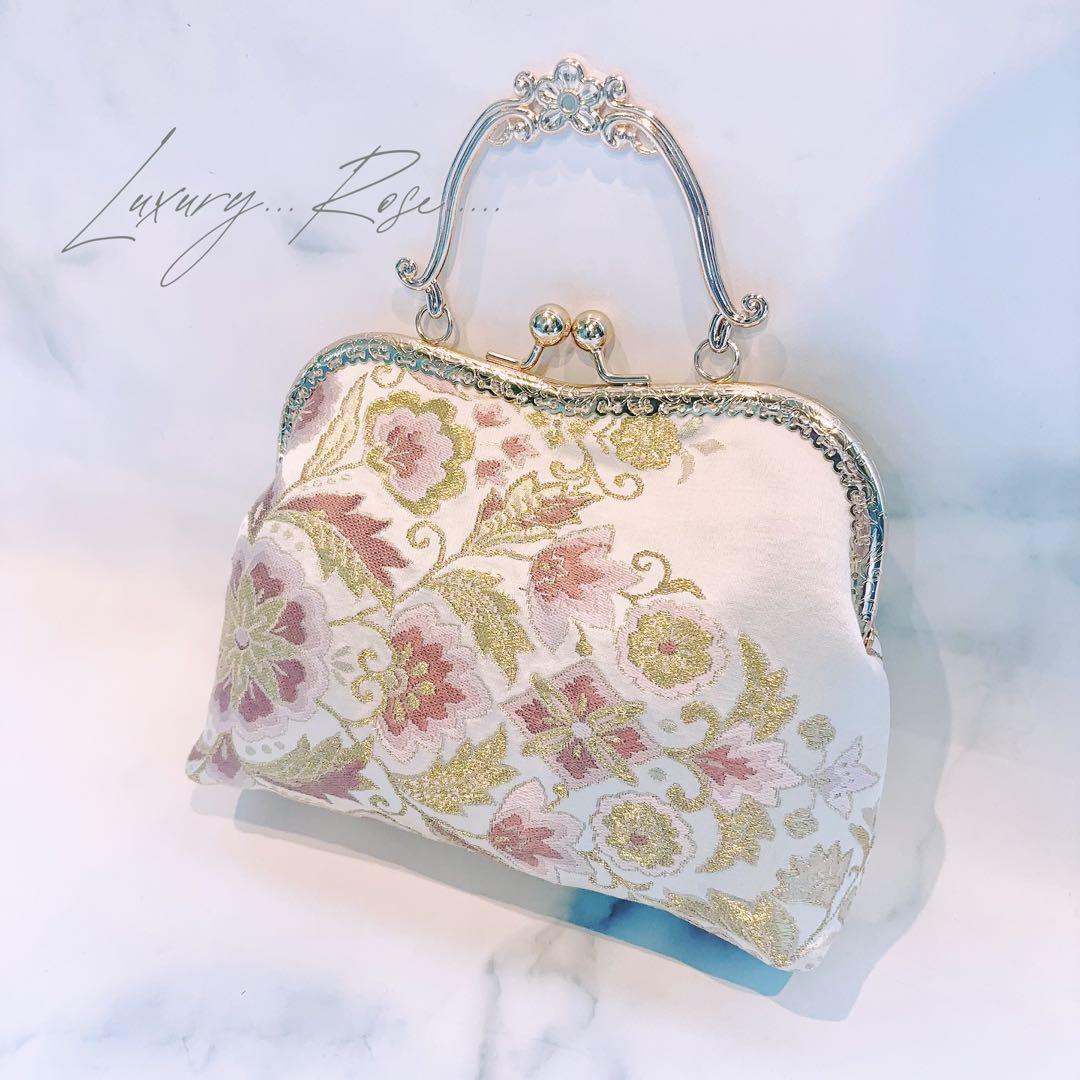 1月の数量限定じゅらく謹製『帝王紫』絹の上質な煌めき極上の京の高級西陣帯バッグ