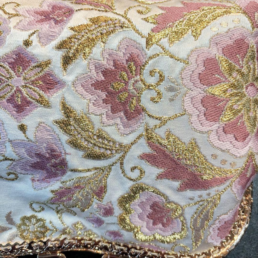 1月の数量限定じゅらく謹製『帝王紫』絹の上質な煌めき極上の京の高級西陣帯バッグ