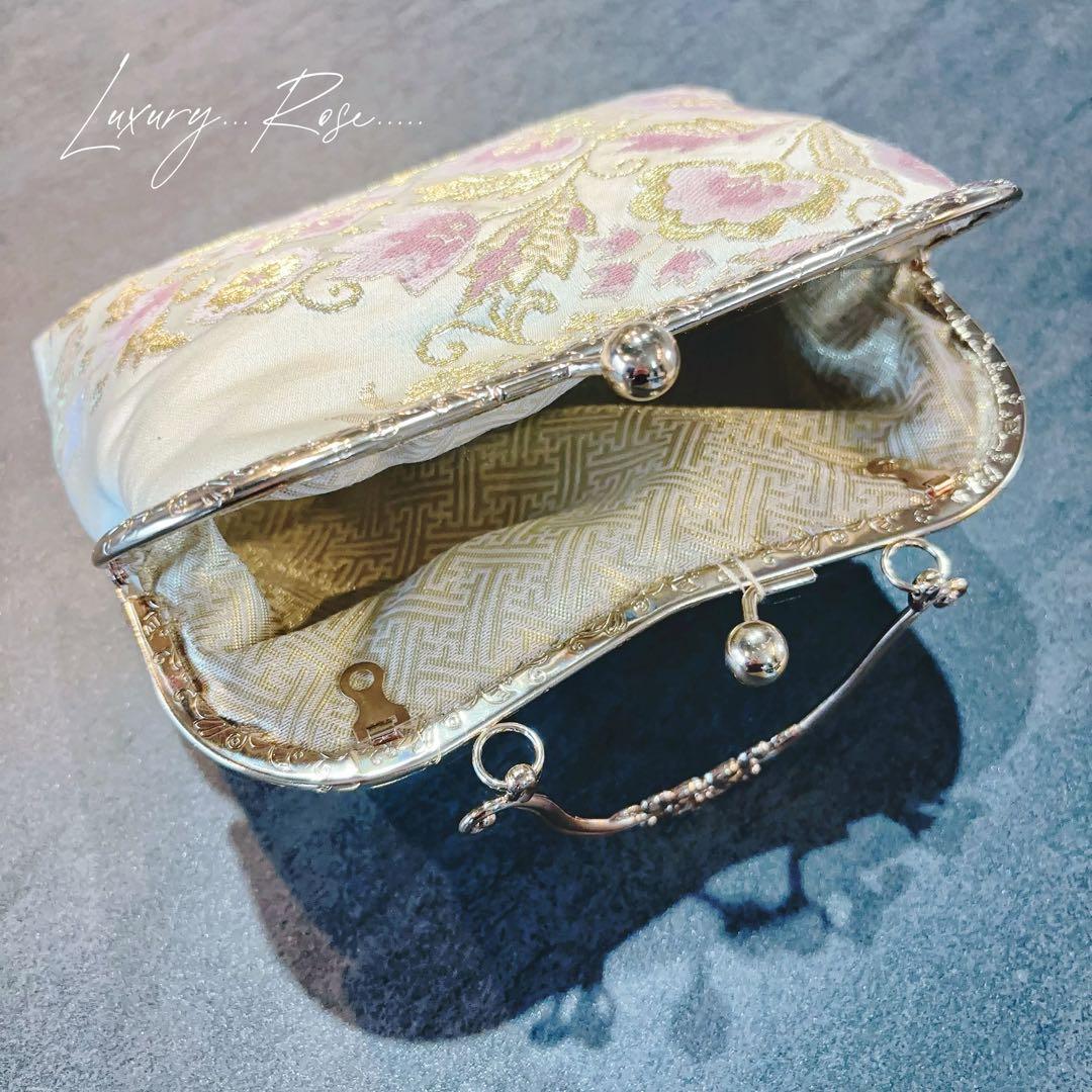 1月の数量限定じゅらく謹製『帝王紫』絹の上質な煌めき極上の京の高級西陣帯バッグ