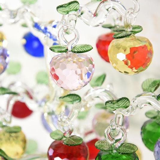 ガラスオブジェ キラキラ林檎の木