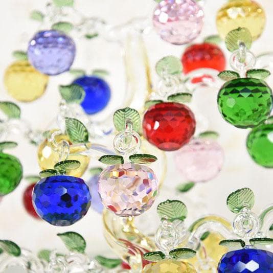 ガラスオブジェ キラキラ林檎の木