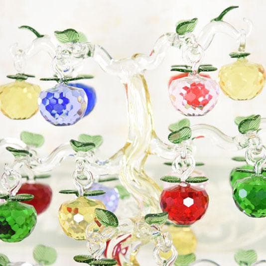 ガラスオブジェ キラキラ林檎の木