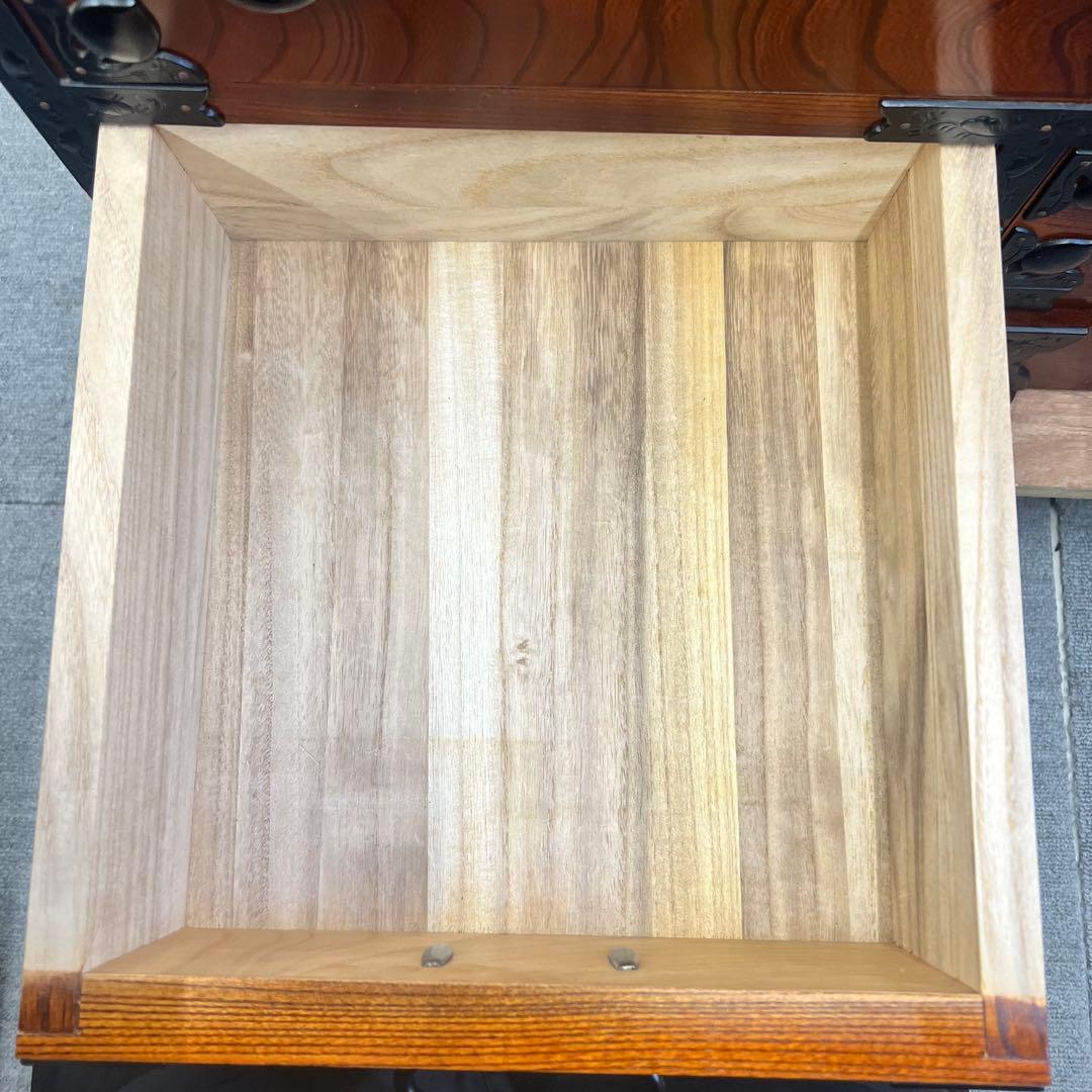 伝統工芸家具 欅 岩谷堂箪笥 2段 整理箪笥 チェスト 収納 アンティーク