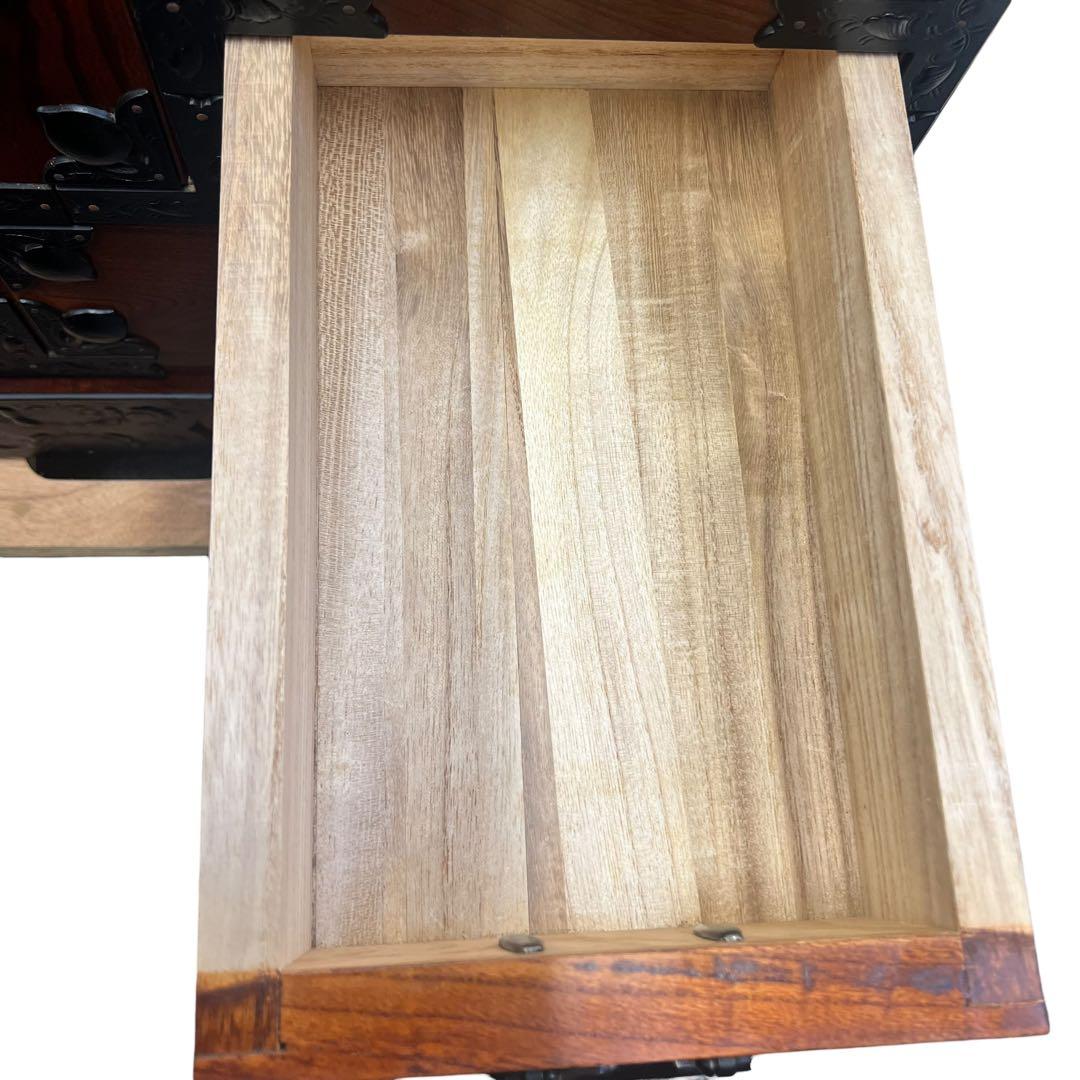 伝統工芸家具 欅 岩谷堂箪笥 2段 整理箪笥 チェスト 収納 アンティーク