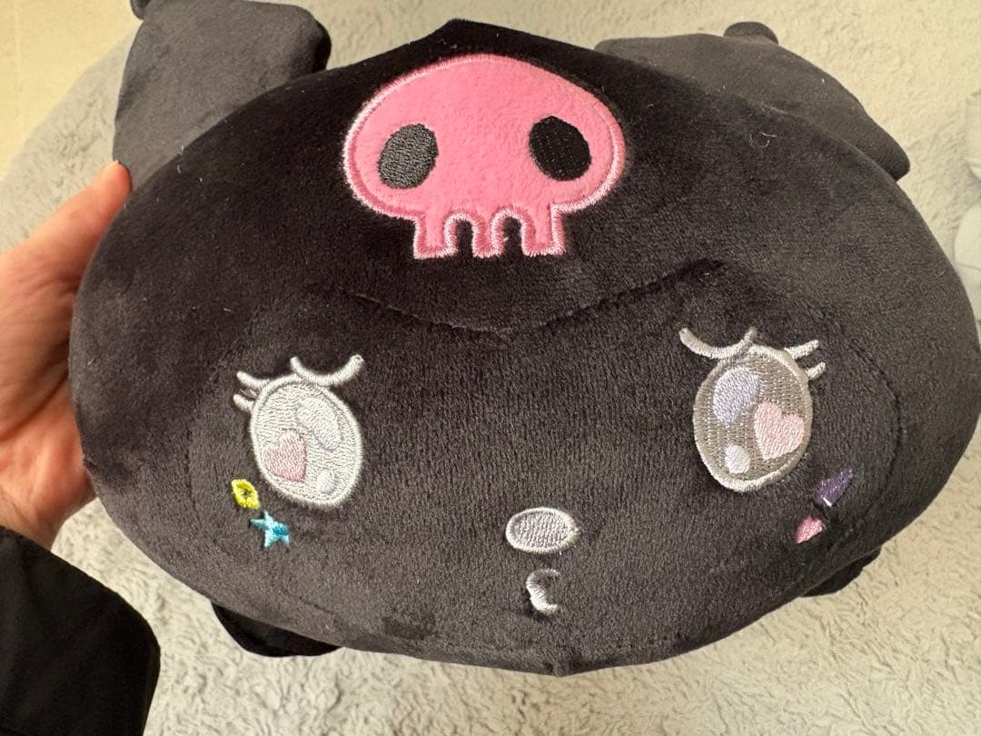 希少　サンリオ　Sanrio ブラッククロミ　ごろ寝枕　ルームシューズセット