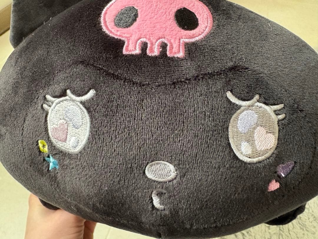 希少　サンリオ　Sanrio ブラッククロミ　ごろ寝枕　ルームシューズセット