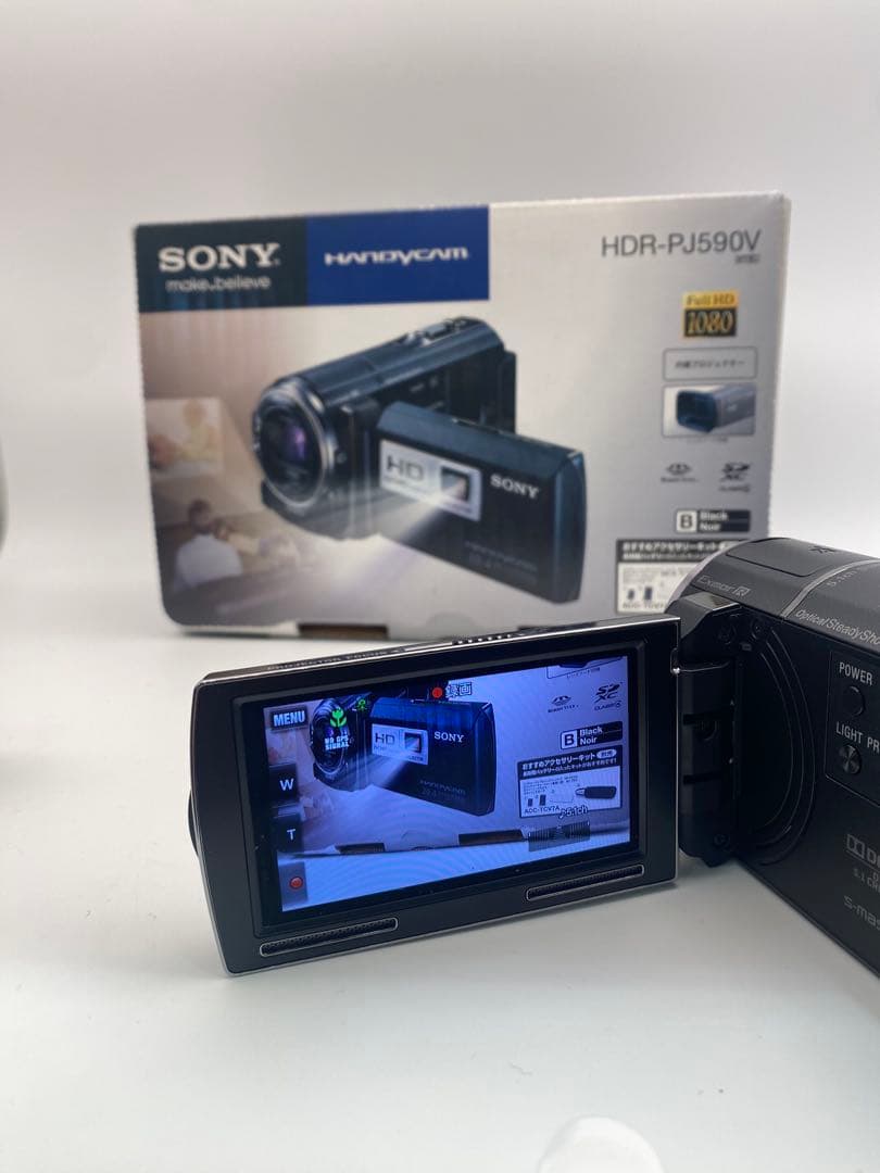 SONY HDR-PJ590V ビデオカメラ 本体　箱付き