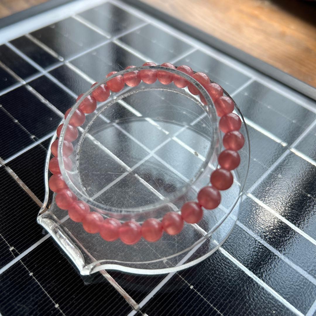 インカローズビーズ ブレスレット約7ミリ