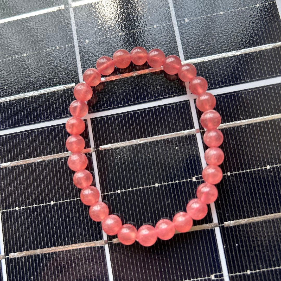 インカローズビーズ ブレスレット約7ミリ