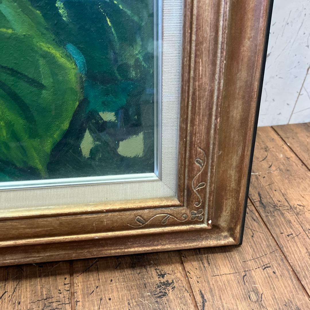 向日葵 ヒマワリ フラワー 風景画 油彩画 油絵 アート 美術 芸術 絵画 額縁