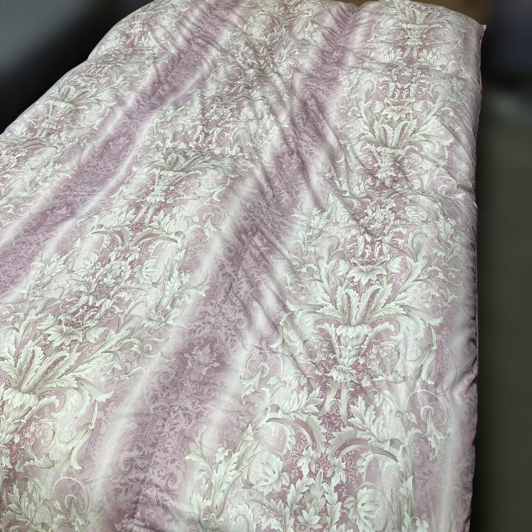 羽毛布団シングル掛けふとん　ツインキルト　羽毛専用ケース付き