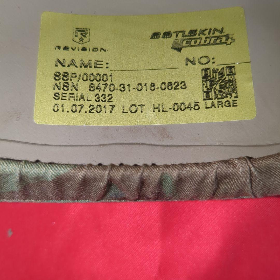 イギリス軍 Virtus Revision ヘルメット＆バイザー L【新品】