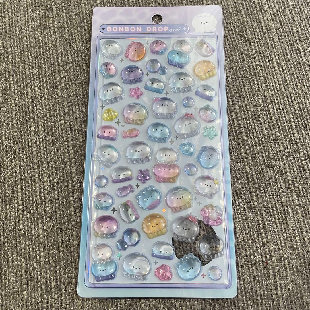 【正規品】ボンボンドロップシール　水族館限定　6枚セット　6種類