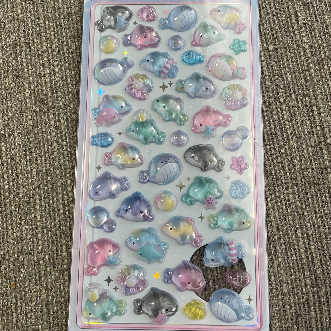 【正規品】ボンボンドロップシール　水族館限定　6枚セット　6種類