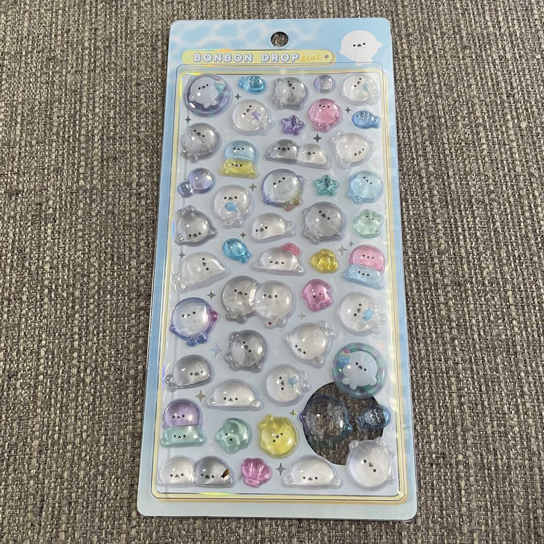 【正規品】ボンボンドロップシール　水族館限定　6枚セット　6種類