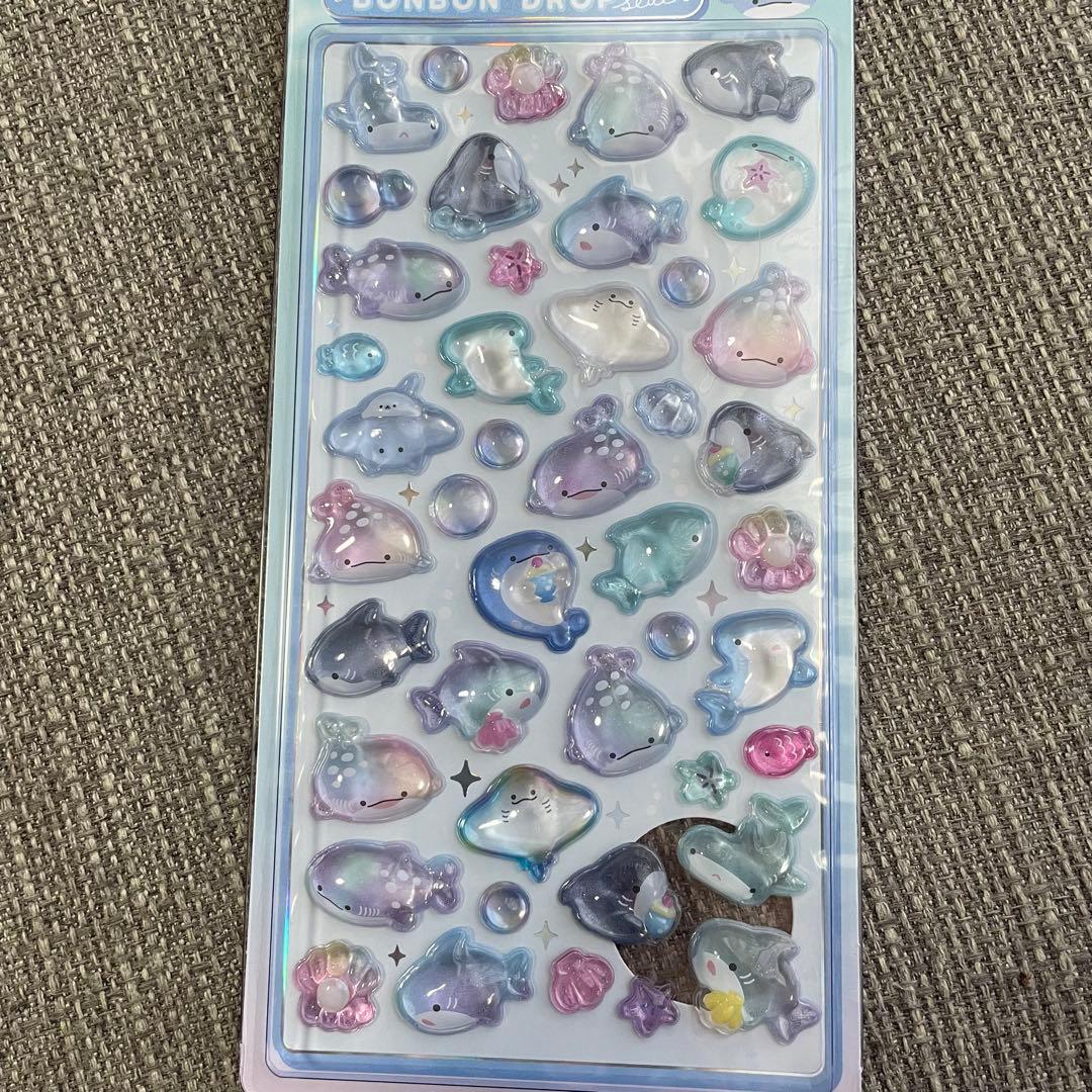 【正規品】ボンボンドロップシール　水族館限定　6枚セット　6種類