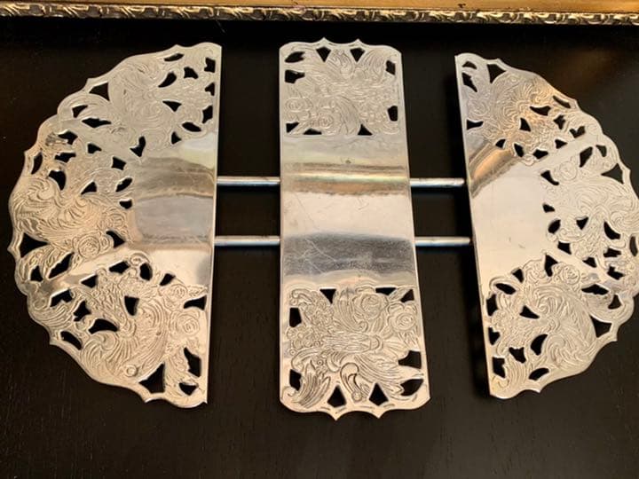 スペイン　ヴィンテージ　 AL COR のシルバープレート　ポットスタンド