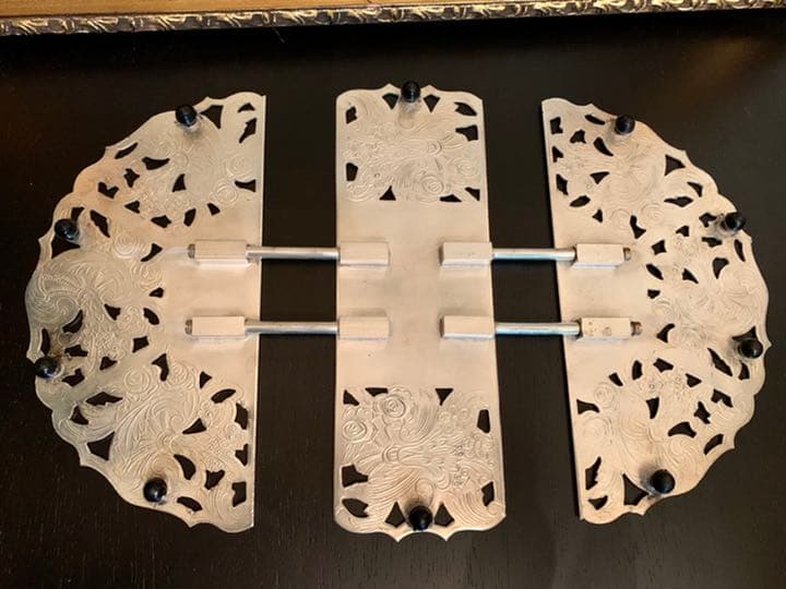 スペイン　ヴィンテージ　 AL COR のシルバープレート　ポットスタンド