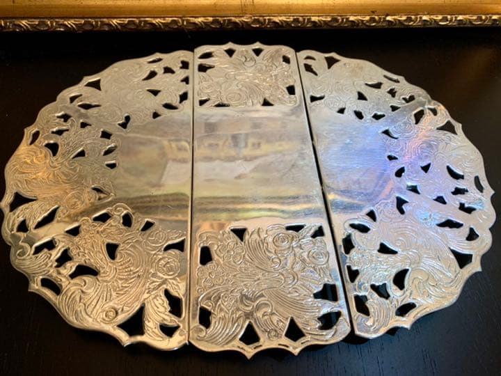 スペイン　ヴィンテージ　 AL COR のシルバープレート　ポットスタンド