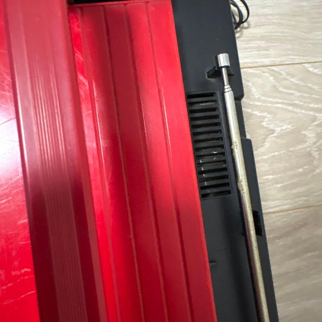 レトロ SANYO MR-FF8 ラジカセ　レッド