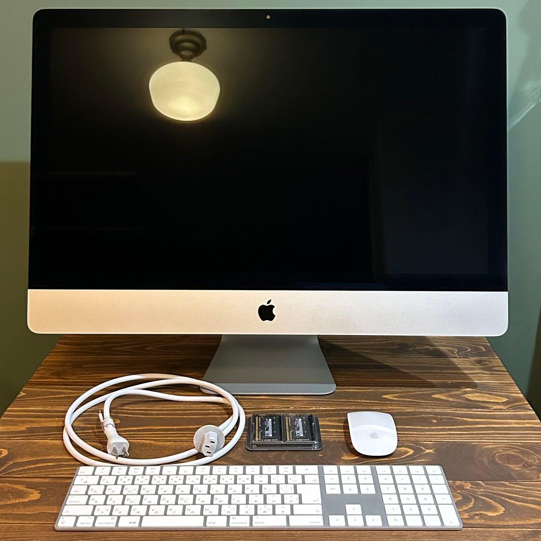 【高速】iMac 5K 27インチ 2019 SSD DDRメモリ増設