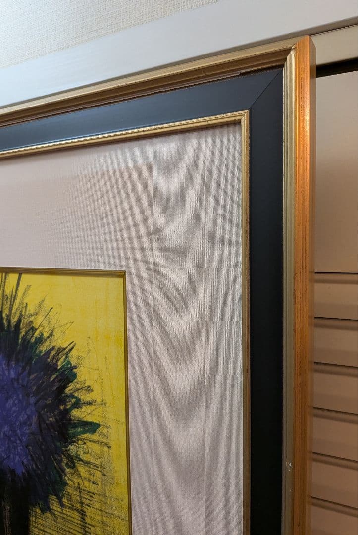 ベルナール・ビュッフェ 「すみれの花束」 オリジナルリトグラフ