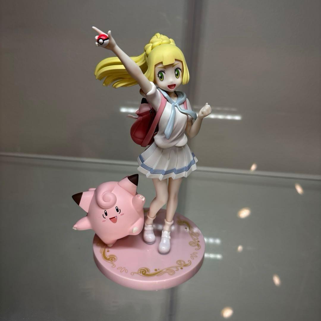 ポケモン　フィギア　メイ　リーリエ　ナンジャモ　ぬいぐるみ、クリアファイル付き