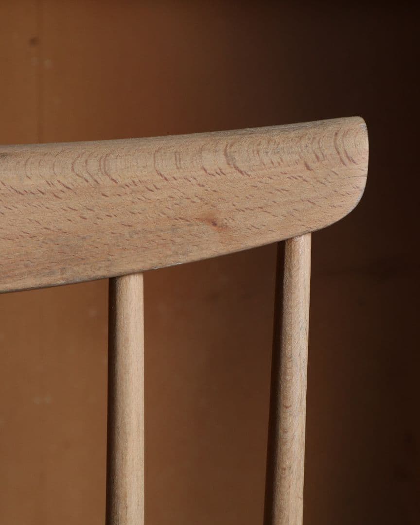 ビーチ材のハイバックチェア　古道具 古家具 アンティークチェア カフェ 洋館