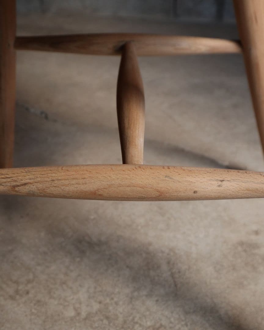 ビーチ材のハイバックチェア　古道具 古家具 アンティークチェア カフェ 洋館