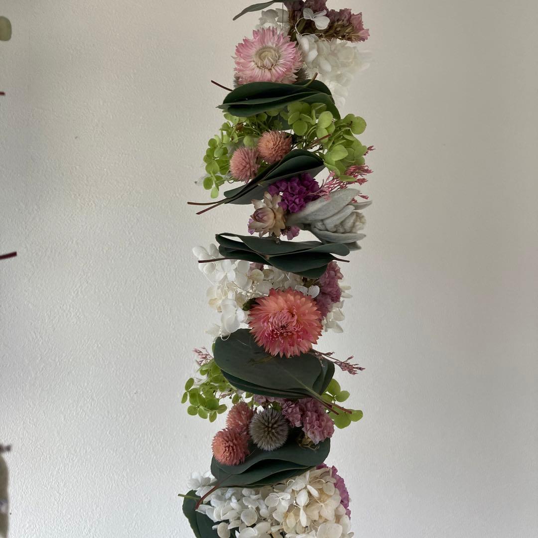 夏☀︎SALE！アナベルとピンクのミルフィーユガーランド