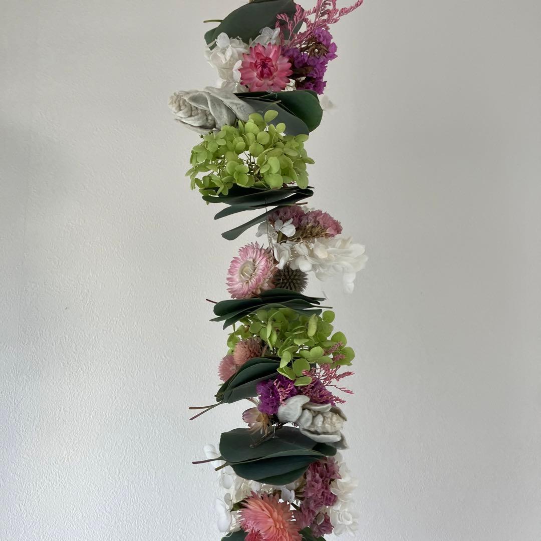 夏☀︎SALE！アナベルとピンクのミルフィーユガーランド