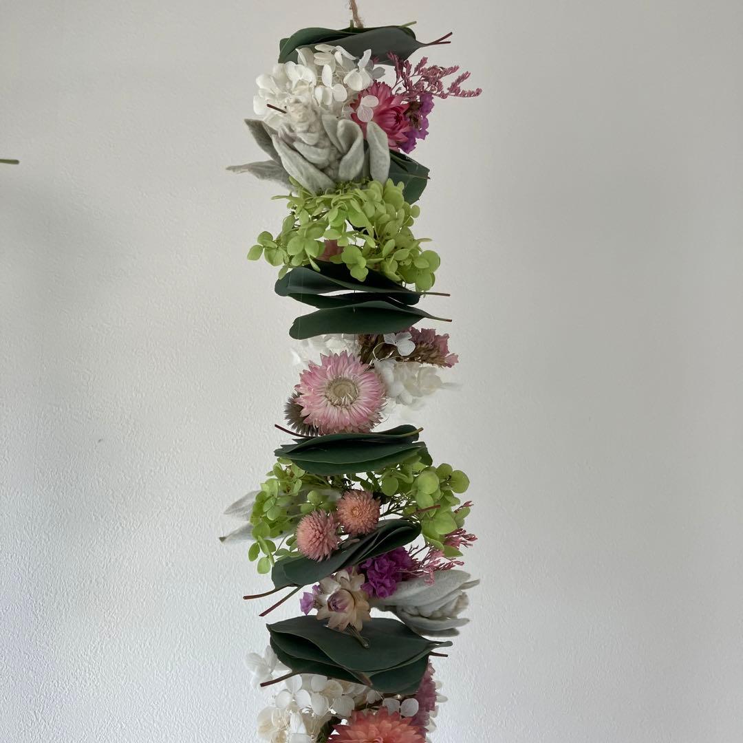 夏☀︎SALE！アナベルとピンクのミルフィーユガーランド