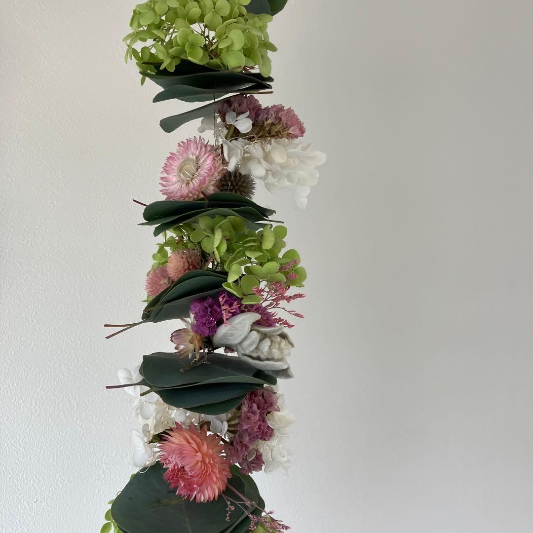 夏☀︎SALE！アナベルとピンクのミルフィーユガーランド