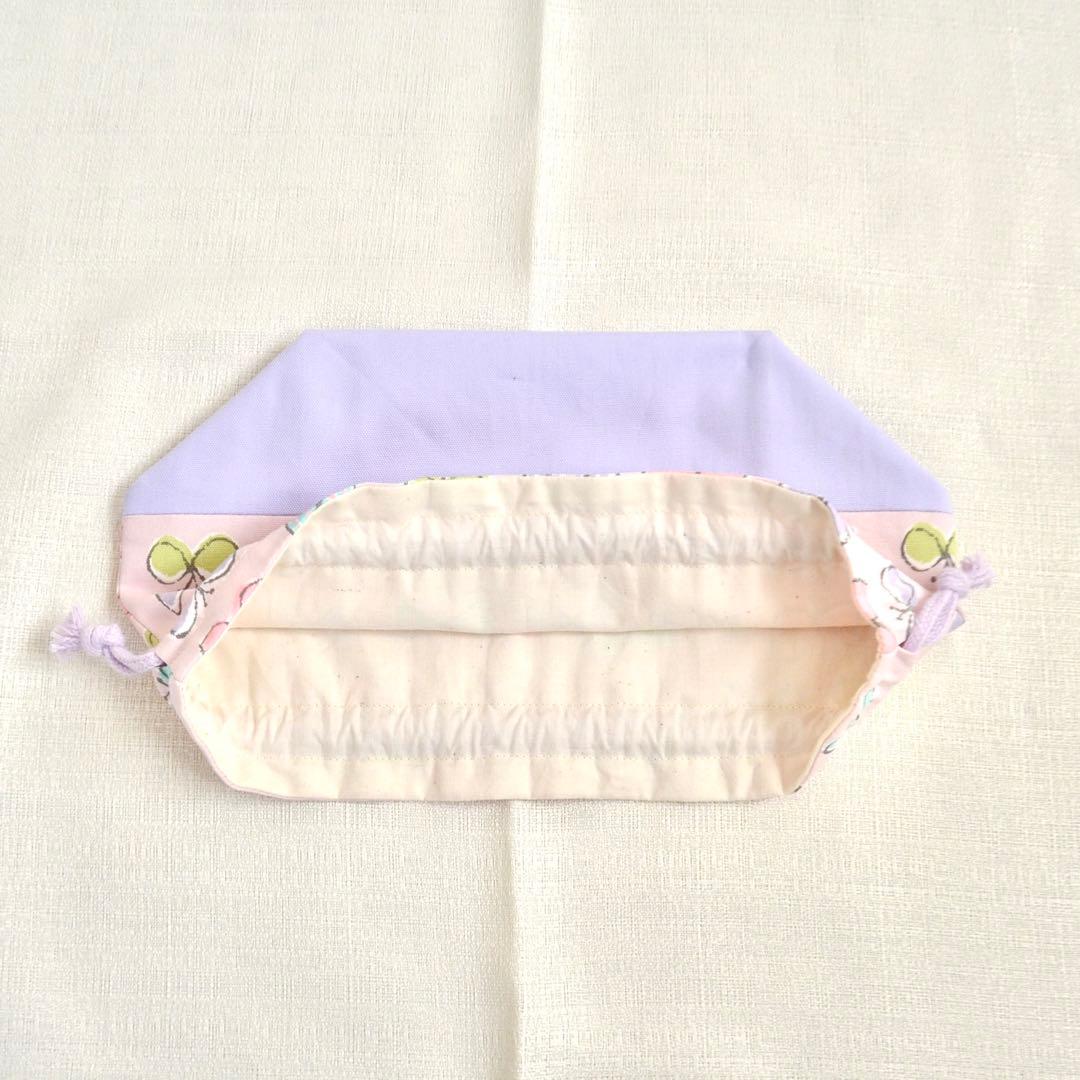 入園・入学準備6点セット　ちょうちょ　リボン　ピンク　パープル