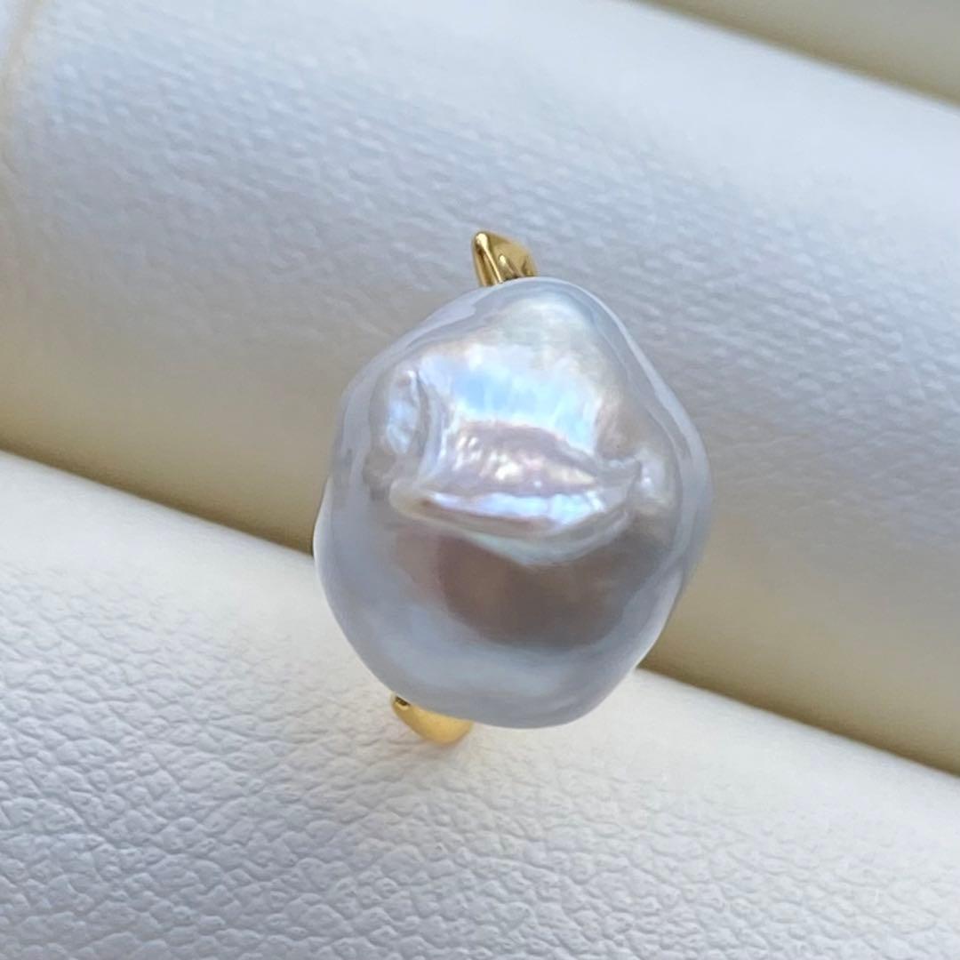 本真珠　南洋白蝶真珠ネックレストップ　14.4mmホワイトPT951