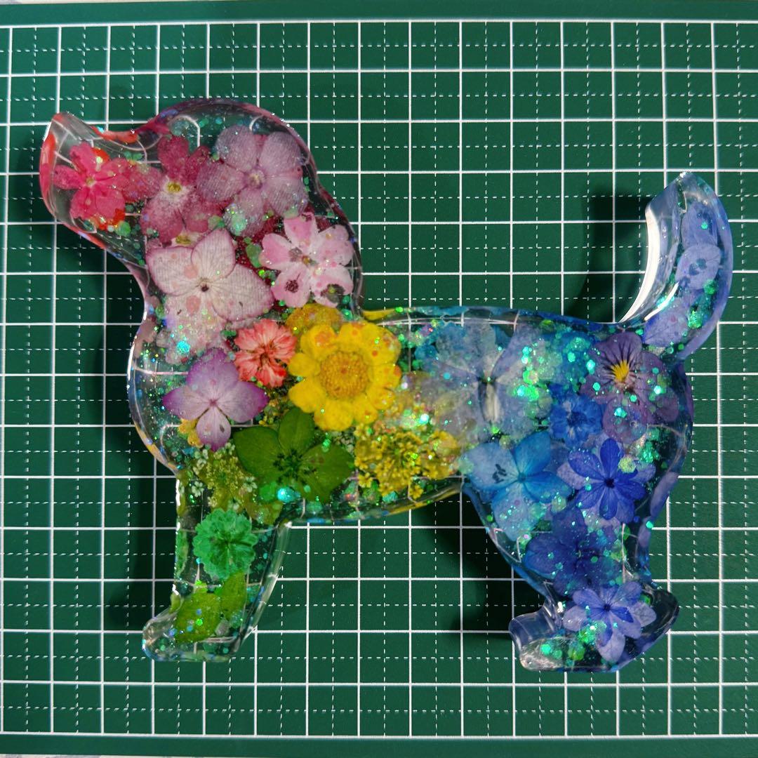 完売御礼⭐️No.440⭐️固まるハーバリウム✨️ ワンちゃん 置物