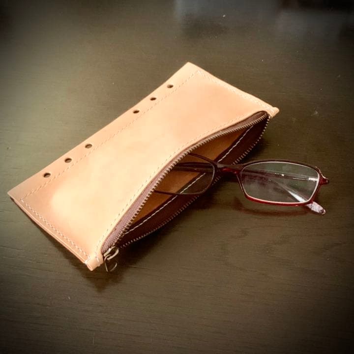 システム手帳用ファスナーポケット