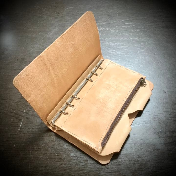 システム手帳用ファスナーポケット